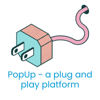 image plug, text: PopUp - a plug and play platform